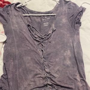 Purple soft and sexy AE top